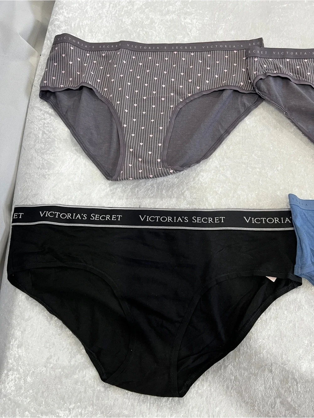 Victoria's Secret Lot Of Four Underwear Panties Brief Size X-Large Cotton Blend